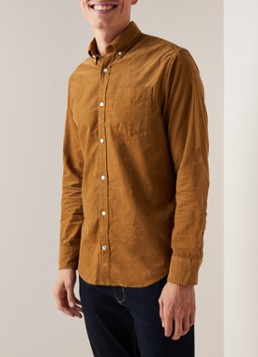 NN07 Levon regular fit overhemd van corduroy