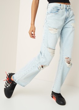 Off-White Boyfriend jeans met borduring