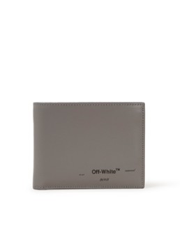 Off-White Logo portemonnee van leer