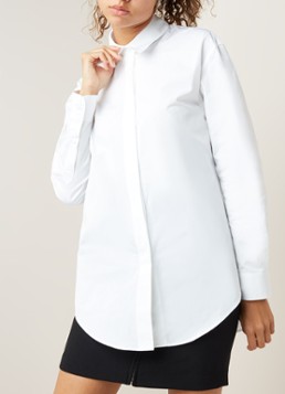 Off-White Longline blouse van katoen