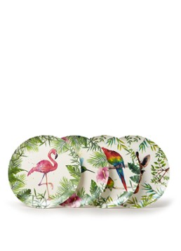 ppd Tropical dinerbord 25 cm set van 4