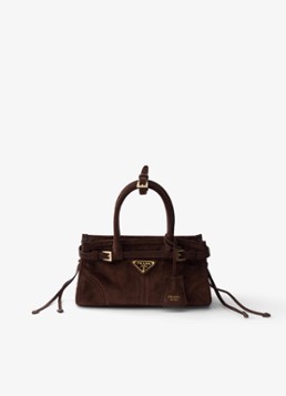 Prada Bonnie Mini handtas van kalfssuède