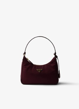 Prada Re-Edition 2005 Re-Nylon Mini schoudertas met leren details