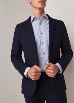 Profuomo Slim fit colbert van katoen met structuur