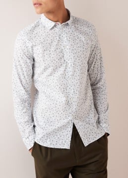 PS Paul Smith Slim fit overhemd met bloemendessin