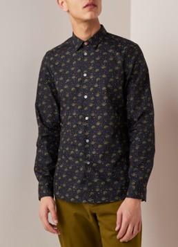 PS Paul Smith Slim fit overhemd met bloemendessin