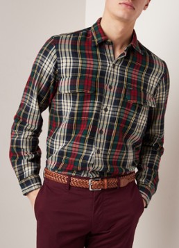 Ralph Lauren Classic fit overhemd met elleboog patches