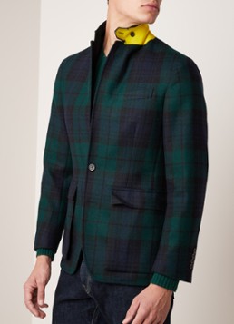 Ralph Lauren Slim fit colbert van wol met ruitdessin
