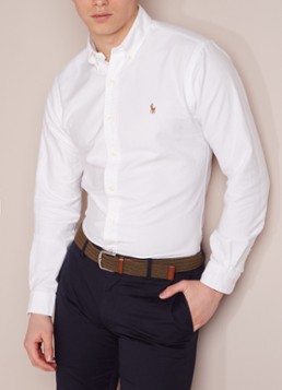 Ralph Lauren Slim fit overhemd in wit