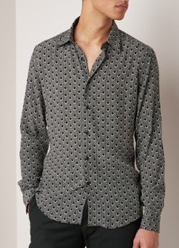 Reiss Brass slim fit overhemd met dessin