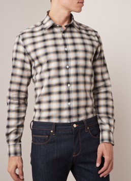 Reiss Fame regular fit overhemd met ruitdessin