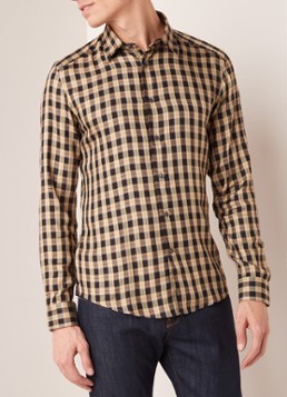 Reiss Sledge slim fit overhemd met ruitdessin