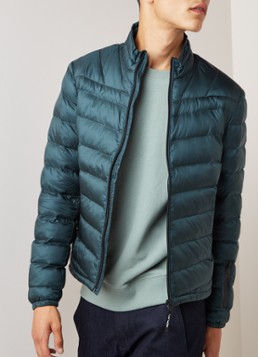 Replay Lichtgewicht puffer jack met getapete ritsen