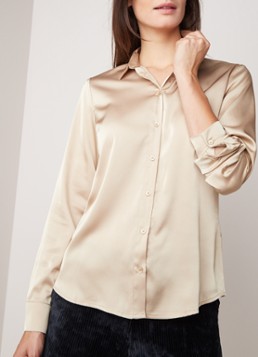 River Woods Classic blouse van satijn
