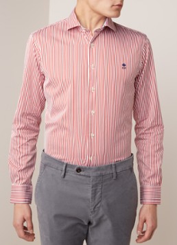 River Woods Slim fit overhemd met ruitdessin