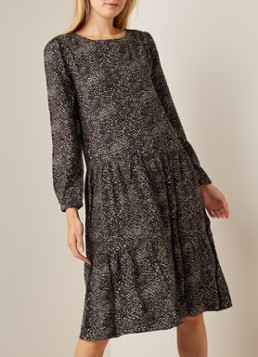 Ruby Tuesday Idoia midi-jurk met luipaarddessin