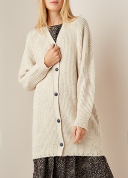 Ruby Tuesday Vikka longline grofgebreid vest