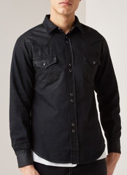 Saint Laurent Regular fit overhemd met glanzende coating