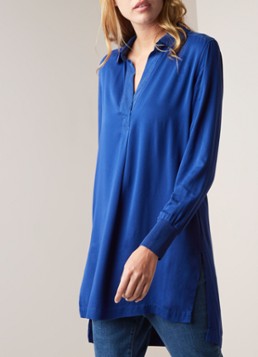 Sandwich Tuniek van twill met V-hals