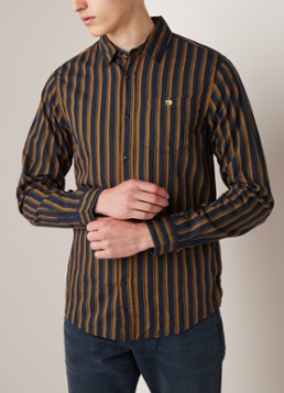 Scotch & Soda Regular fit overhemd met streepdessin en borstzak
