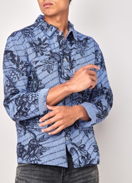 Scotch & Soda Seasonal overhemd van denim met steekzakken