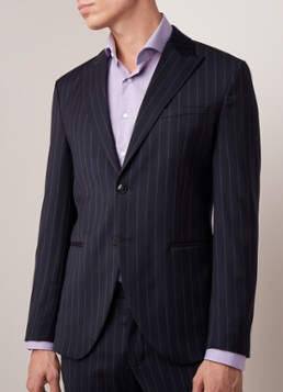 Selected Homme Drew slim fit kreukvrij colbert met krijtstreep