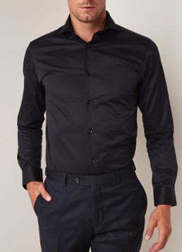 Selected Homme Slim fit strijkvrij overhemd met cut away-kraag