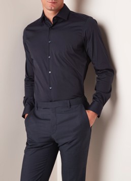 Strellson Santos slim fit overhemd met stretch