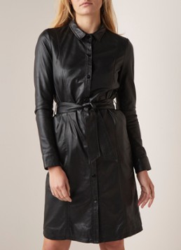 Studio AR by ARMA Diannaross blousejurk van schapenleer