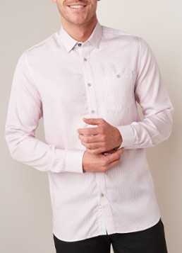 Ted Baker Davys slim fit overhemd met streepdessin