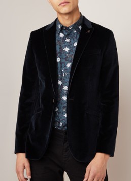 Ted Baker Galway slim fit colbert van fluweel