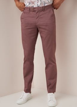 Ted Baker Slim fit chino van katoen met micro dessin