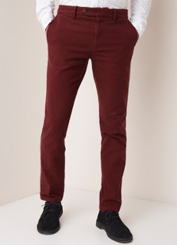 Tommy Hilfiger Denton straight fit chino met ingeweven dessin