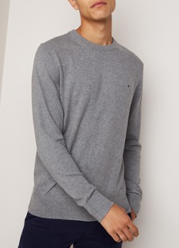Tommy Hilfiger Pullover in kasjmierblend met ronde hals
