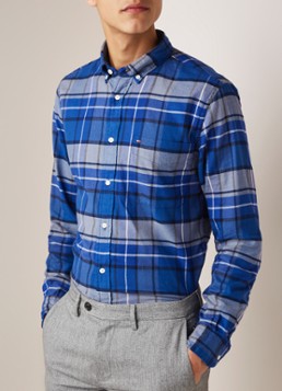 Tommy Hilfiger Regular fit overhemd met ruitdessin