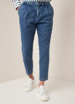 Tommy Hilfiger Tapered fit chino van denim met strijkplooi