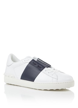 Valentino Open sneaker van kalfsleer met studs