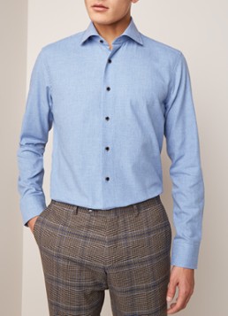Van Gils Exan slim fit overhemd met enkele manchet