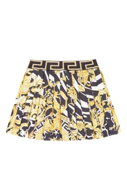 Versace A-lijn rok met plissé en logodessin