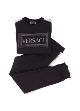 Versace Jeans Couture Joggingpak met strass en logobies