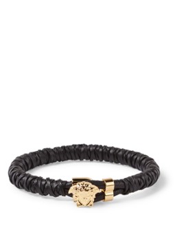 Versace Medusa armband van leer