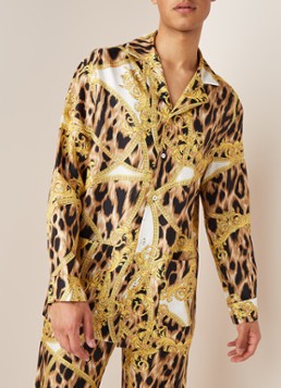 Versace Pyjama shirt met barokdessin