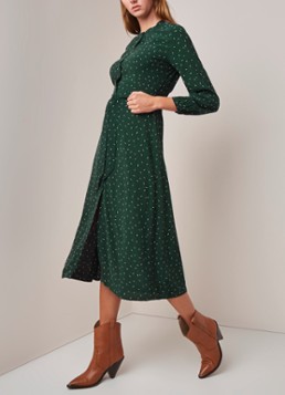 Whistles Blousejurk met dessin en strikceintuur