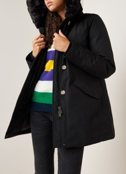Woolrich Beaker donsparka met capuchon met imitatiebont