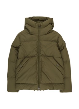 Woolrich Donsjack met capuchon en merkembleem