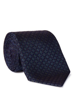 Z Zegna Stropdas in zijdeblend met dessin
