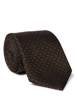 Z Zegna Stropdas in zijdeblend met dessin