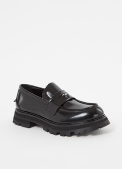 Alexander McQueen Worker mocassin van leer
