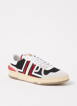 Lanvin Clay sneaker met kalfsleren en suède details