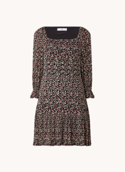 Mango Loli mini jurk met rechthoekige halslijn en plissé